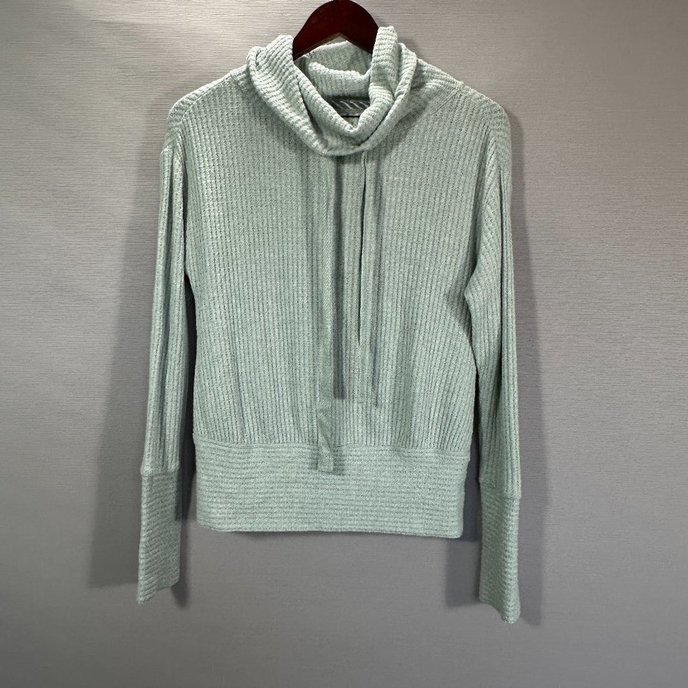 Anthropologie Saturday Sunday Sweater Womens XS Green Turtleneck Pullover NEW